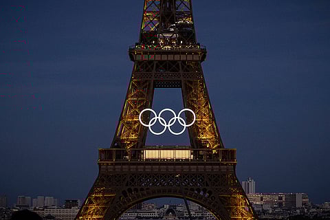 2024 Paris Games Olympic Rings